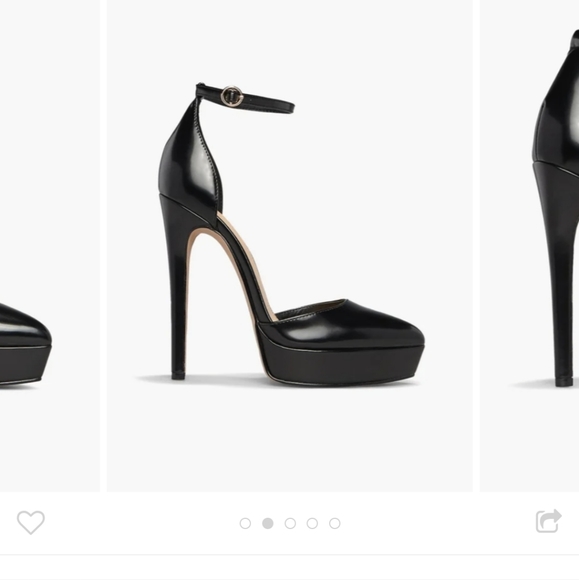 Shoedazzle Black Ankle Straps Pumps - Picture 2 of 9